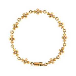 22KタイニーE CHプラスブレスレット